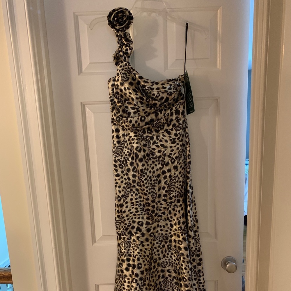 Leopard print Formal Dress